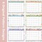 Desk Calendar 2025-2026 - 22" X 17" - Ditsy Floral(Extra Large)